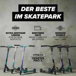 Apollo Skateboarding<· Genesis Pro X - Full rainbow