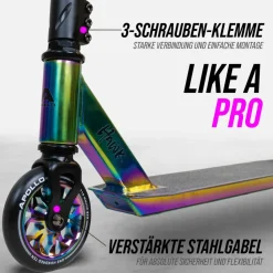 Apollo Skateboarding<· Hawk full-rainbow