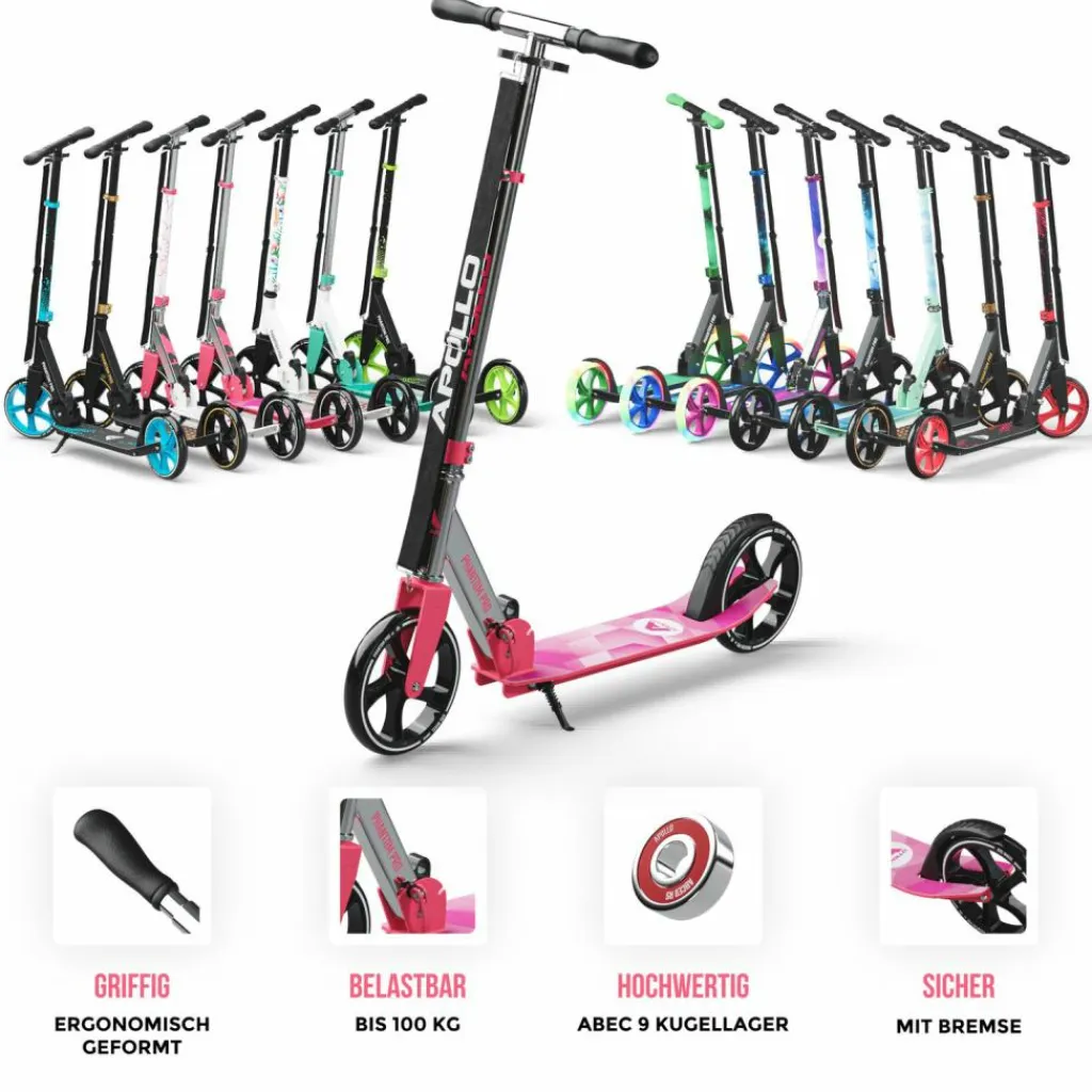 Apollo Skateboarding<· Phantom Pro pink-silber