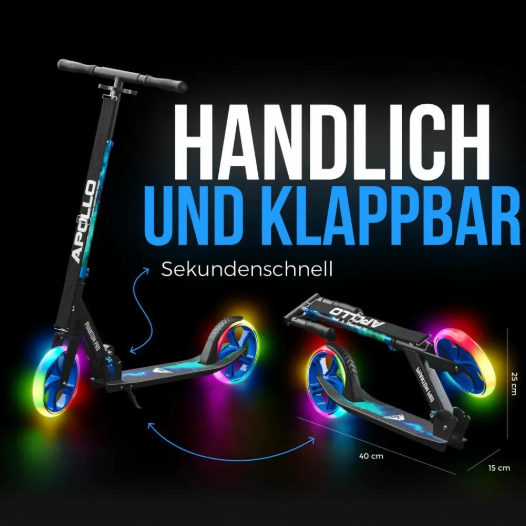 Apollo Skateboarding<· Phantom Pro LED Universe universe-blau