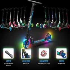 Apollo Skateboarding<· Phantom Pro LED Universe universe-blau