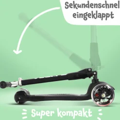 Apollo Skateboarding<· Roller Kids Whiz LED Wheels schwarz