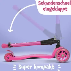 Apollo Skateboarding<· Roller Kids Whiz LED Wheels pink