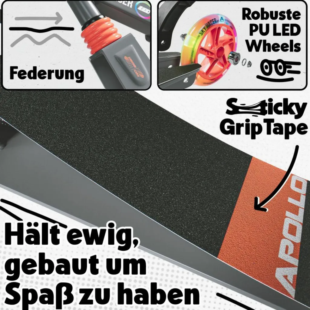 Apollo Skateboarding<· Scooter Skyracer orange