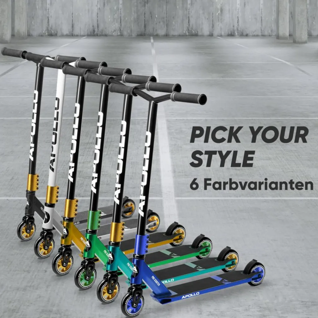 Apollo Skateboarding<· Star Pro weiß-gold