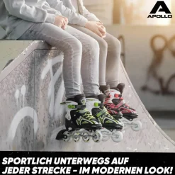Apollo Inlineskating<· Super Blades LED grün