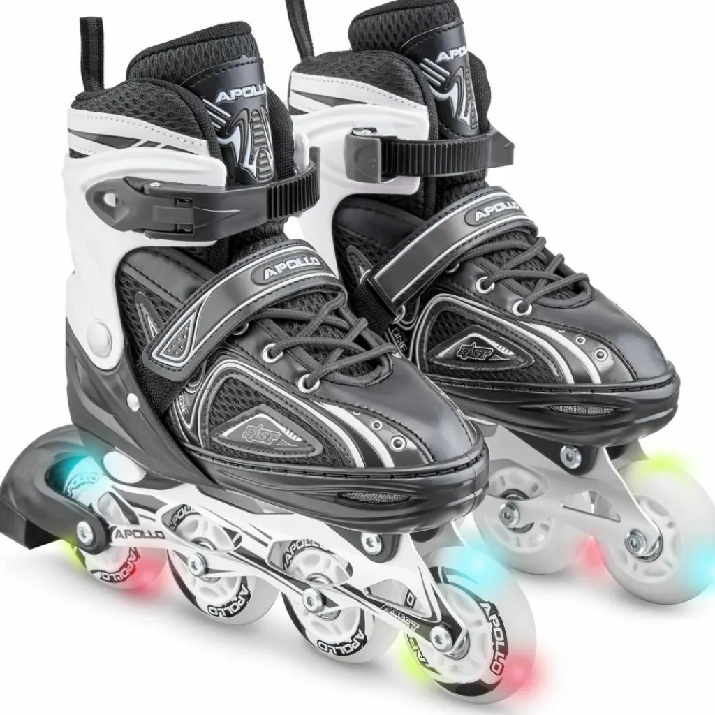Apollo Inlineskating<· Super Blades LED schwarz