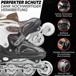 Apollo Inlineskating<· Super Blades LED schwarz