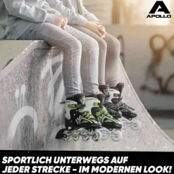 Apollo Inlineskating<· Super Blades LED schwarz