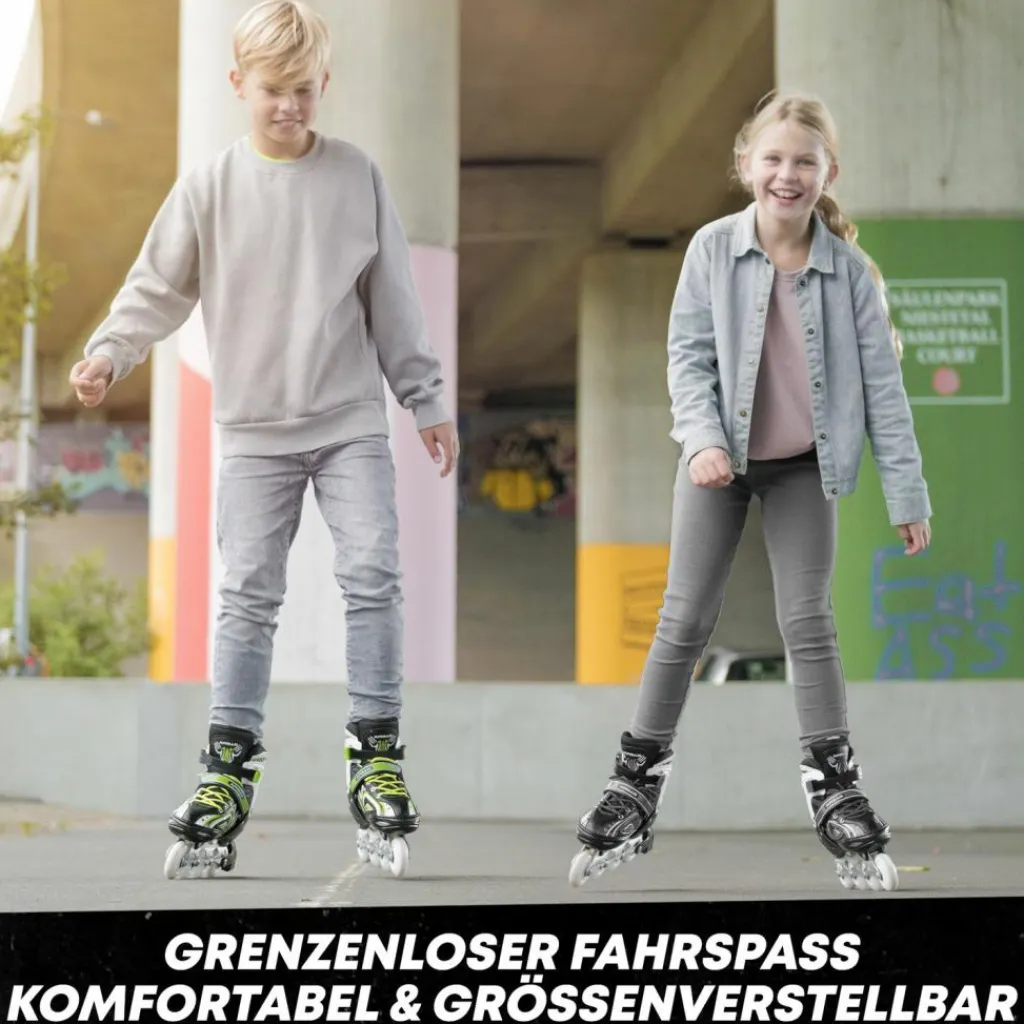 Apollo Inlineskating<· Super Blades LED schwarz