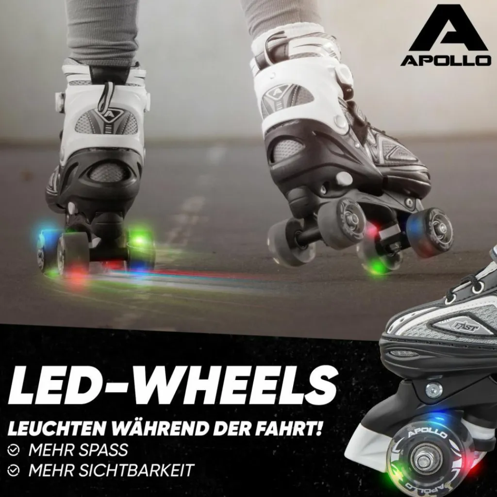 Apollo Inlineskating<· Super Quads X-Pro schwarz