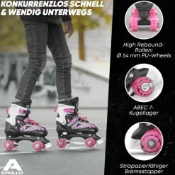 Apollo Inlineskating<· Super Quads X-Pro Pink