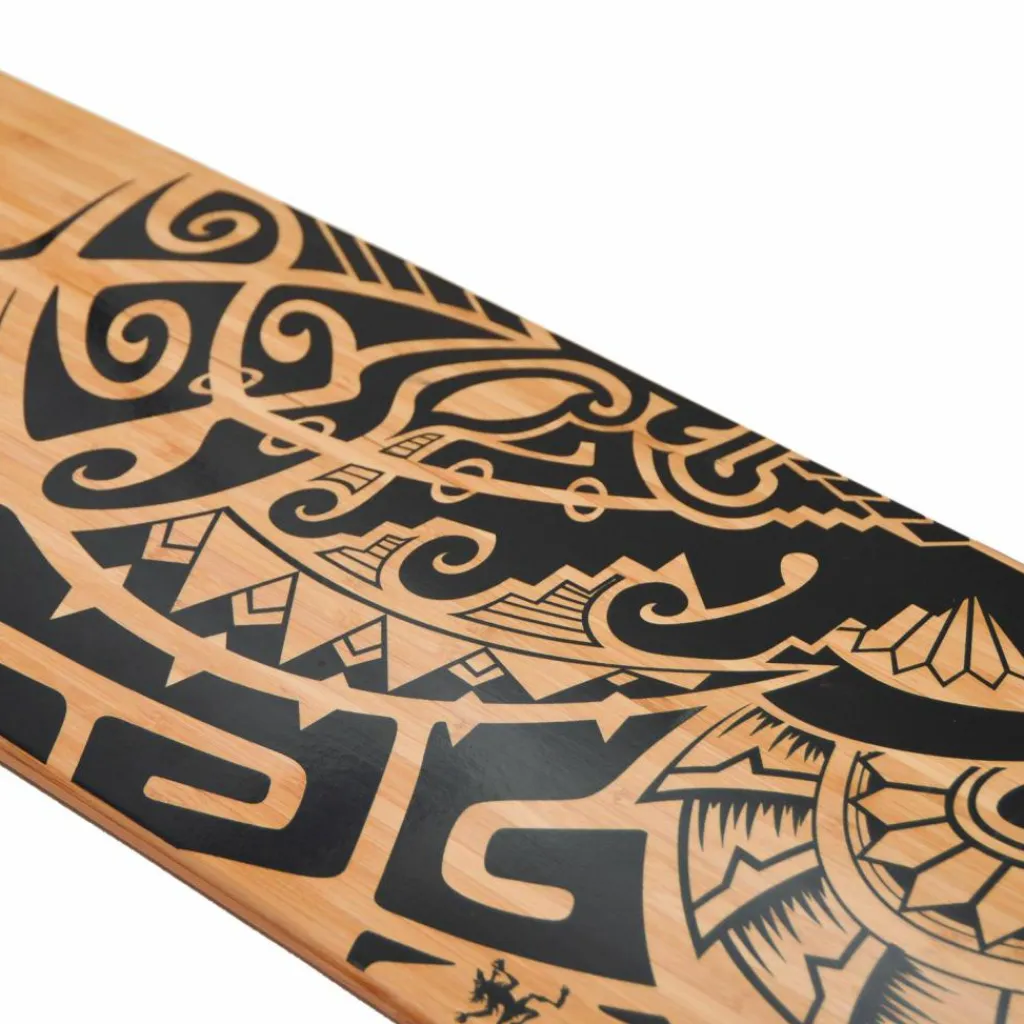 Apollo Skateboarding<· Tuvalu Wood 38 Zoll holz-schwarz
