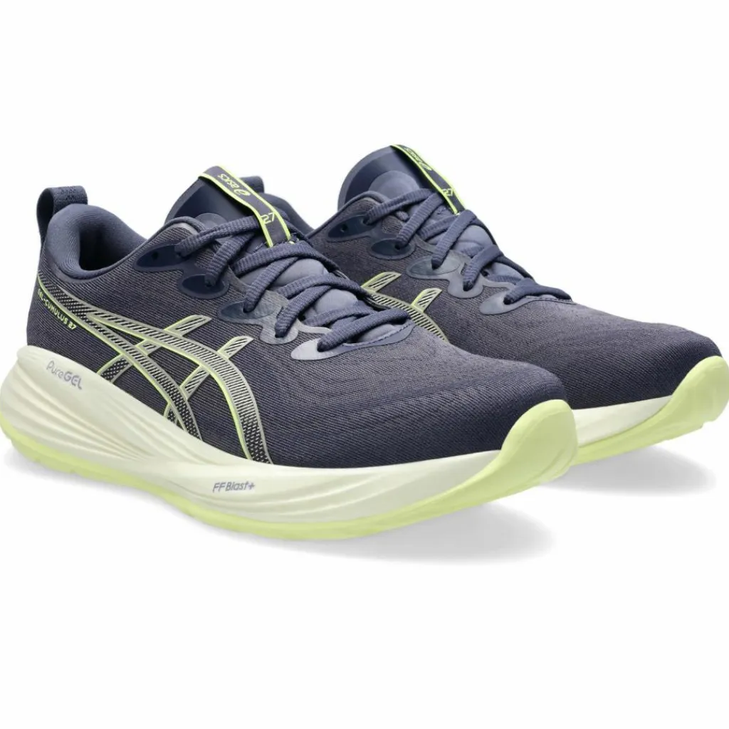 ASICS Laufen|Laufen<· GEL-CUMULUS 27 indigo fog-lucid yellow