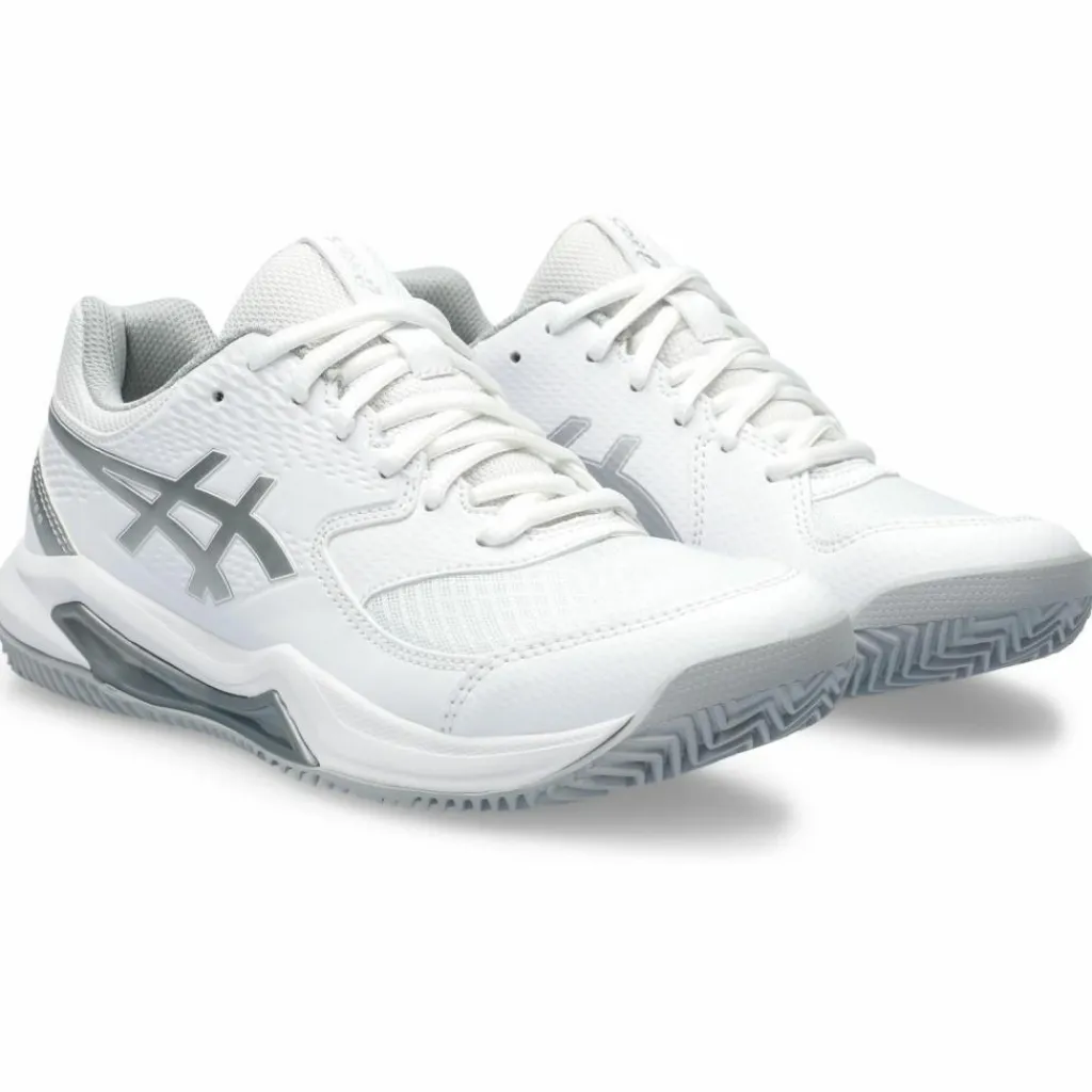 ASICS Tennis<· GEL-DEDICATE 8 CLAY white-pure silver