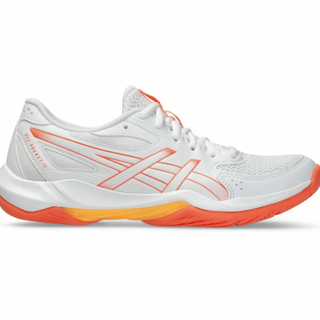 ASICS Volleyball|Tischtennis<· GEL-ROCKET 12 white-vivid coral