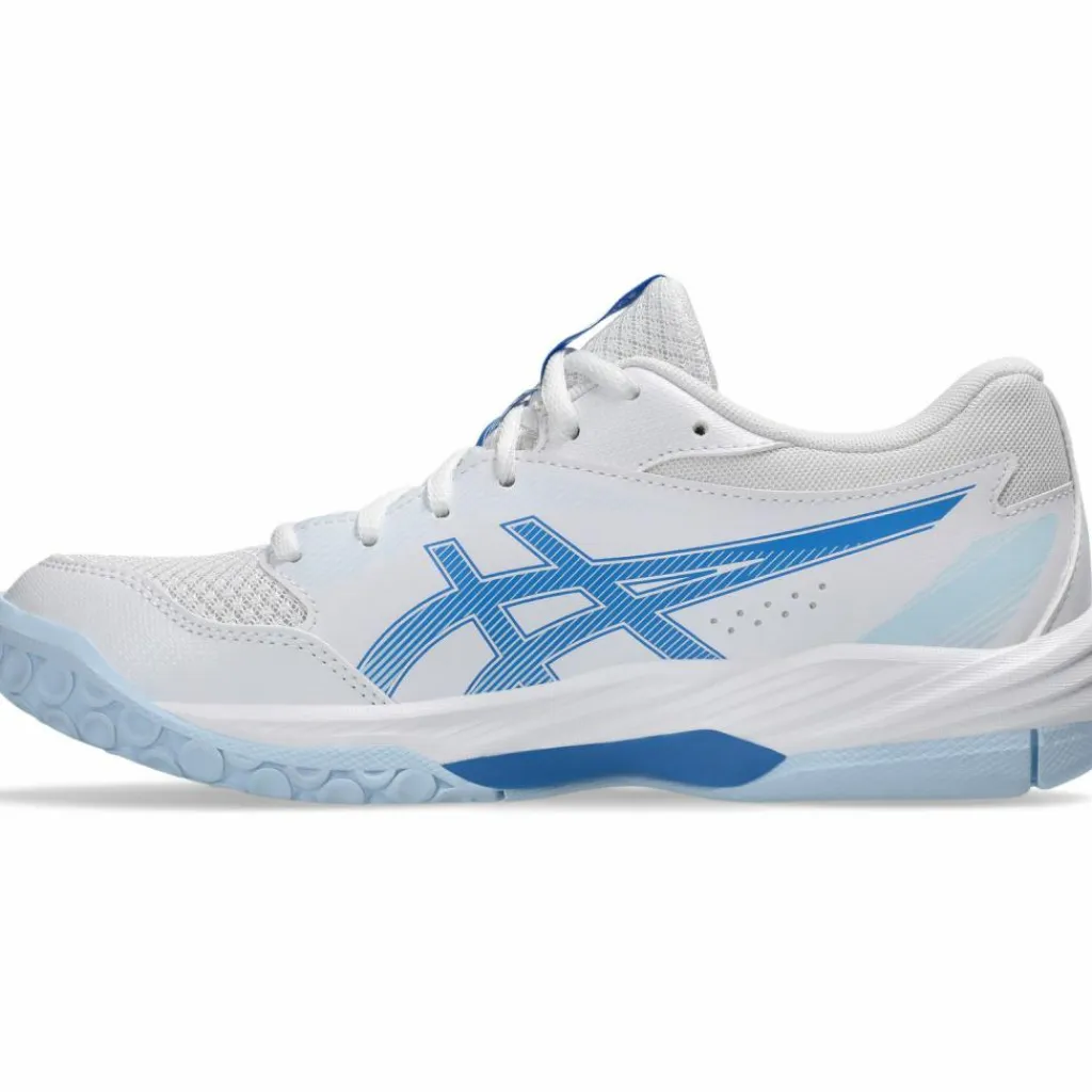 ASICS Badminton|Volleyball<· GEL-TASK 4 white-blue coast