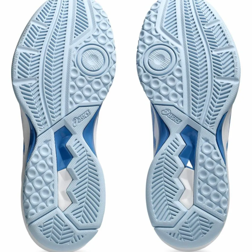 ASICS Badminton|Volleyball<· GEL-TASK 4 white-blue coast