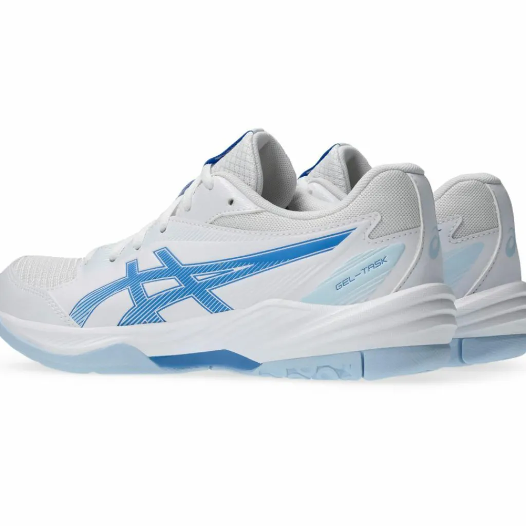 ASICS Badminton|Volleyball<· GEL-TASK 4 white-blue coast