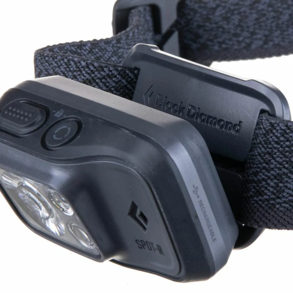 Black Diamond Stirnlampen|Beleuchtung<· SPOT 400-R HEADLAMP graphite