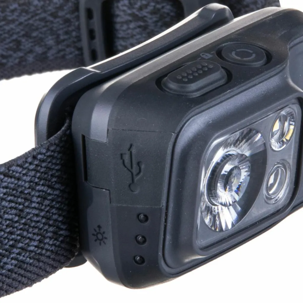 Black Diamond Stirnlampen|Beleuchtung<· SPOT 400-R HEADLAMP graphite