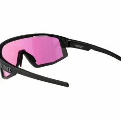 Bliz Brillen|Fahrradbrillen<· Fusion matt black-begonia-violet with blue multi
