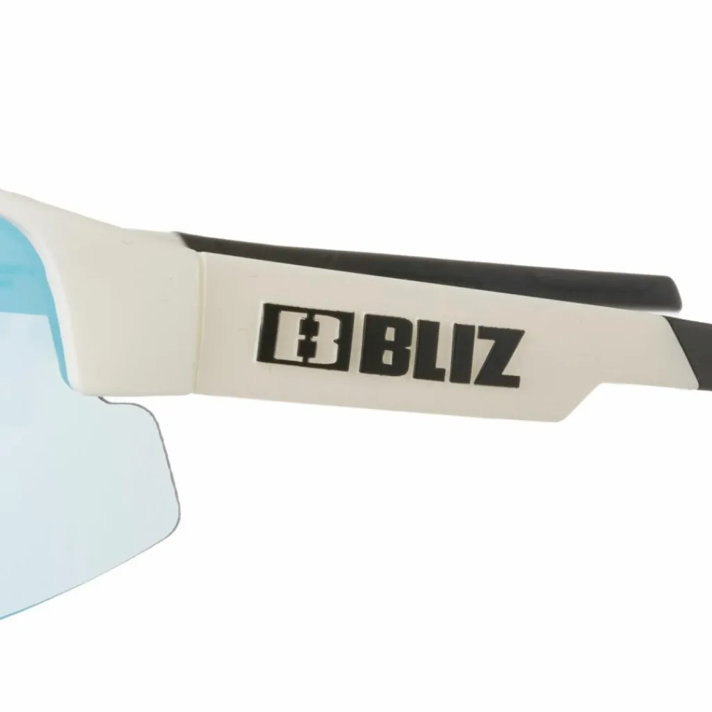 Bliz Fahrradbrillen|Brillen<· Matrix Small matt white-smoke w blue multi