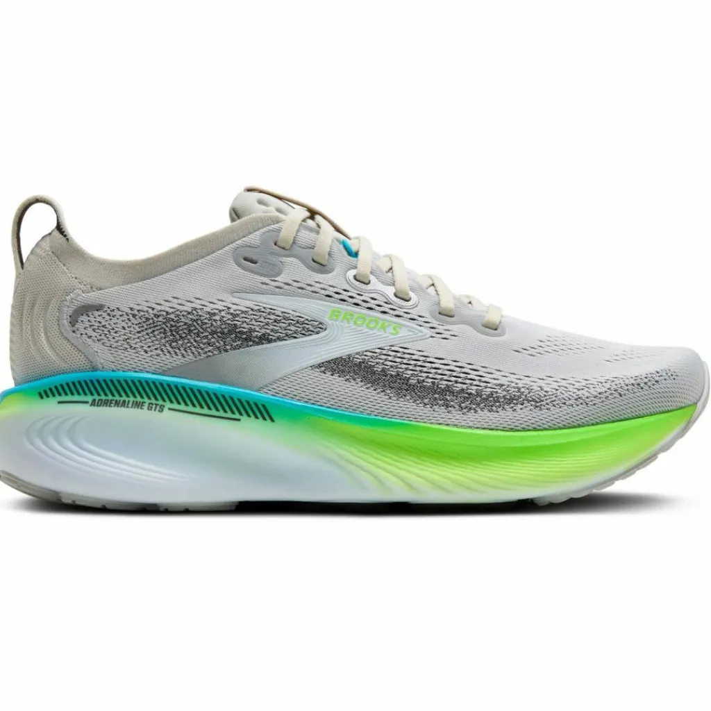 Brooks Laufen|Laufen<· Adrenaline GTS 25 oyster-green gecko-blue
