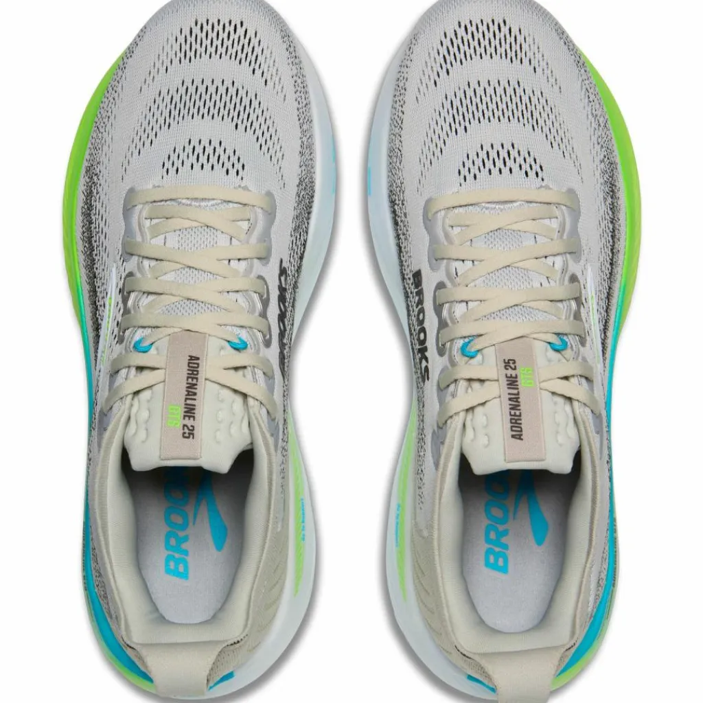 Brooks Laufen|Laufen<· Adrenaline GTS 25 oyster-green gecko-blue