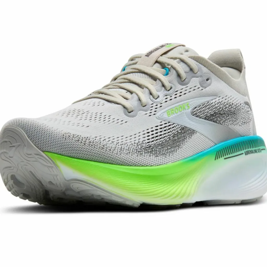 Brooks Laufen|Laufen<· Adrenaline GTS 25 oyster-green gecko-blue