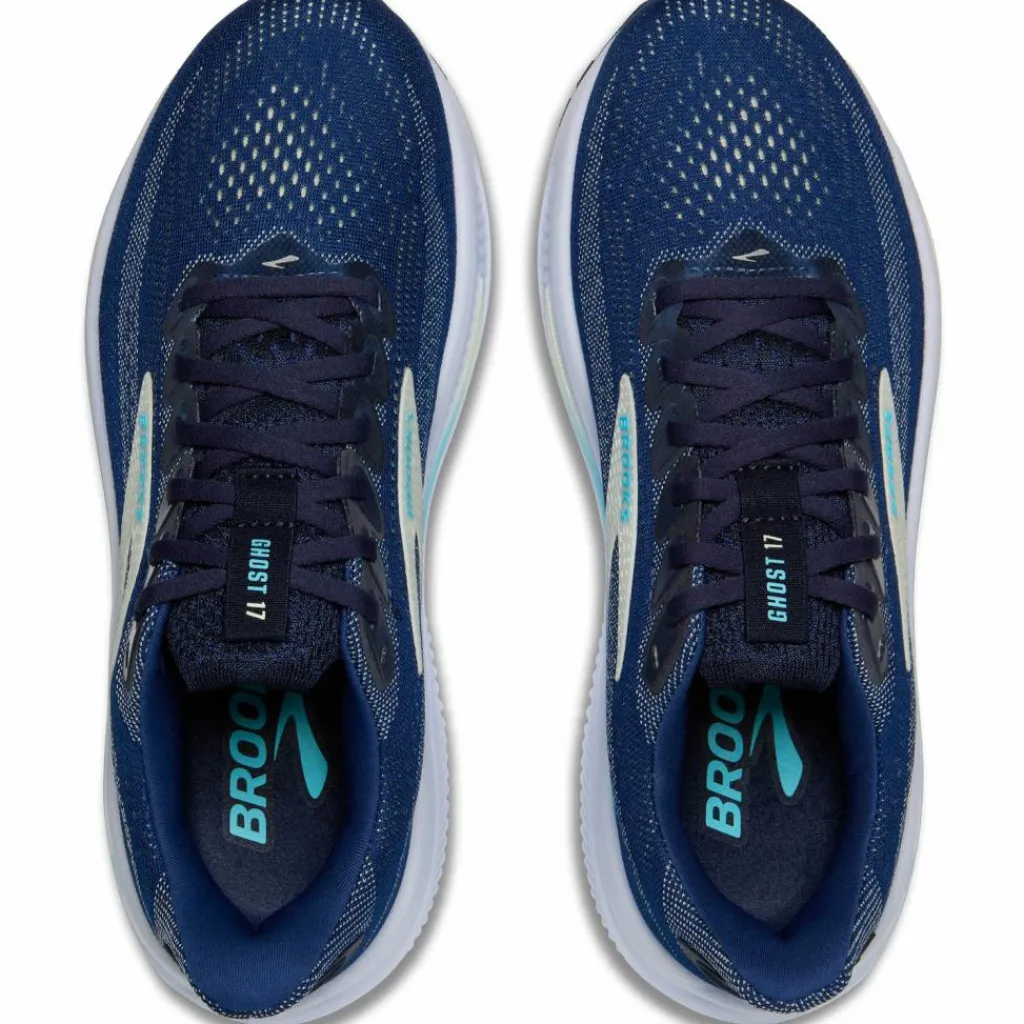 Brooks Laufen|Laufschuhe<· Ghost 17 navy-green-turquoise