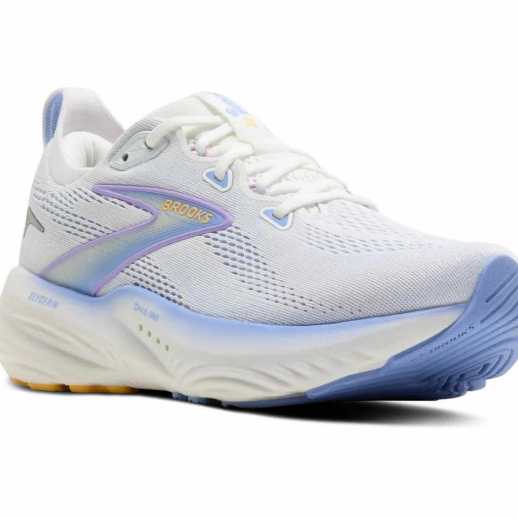 Brooks Laufen|Laufschuhe<· Glycerin 22 white-blue heron-apricot