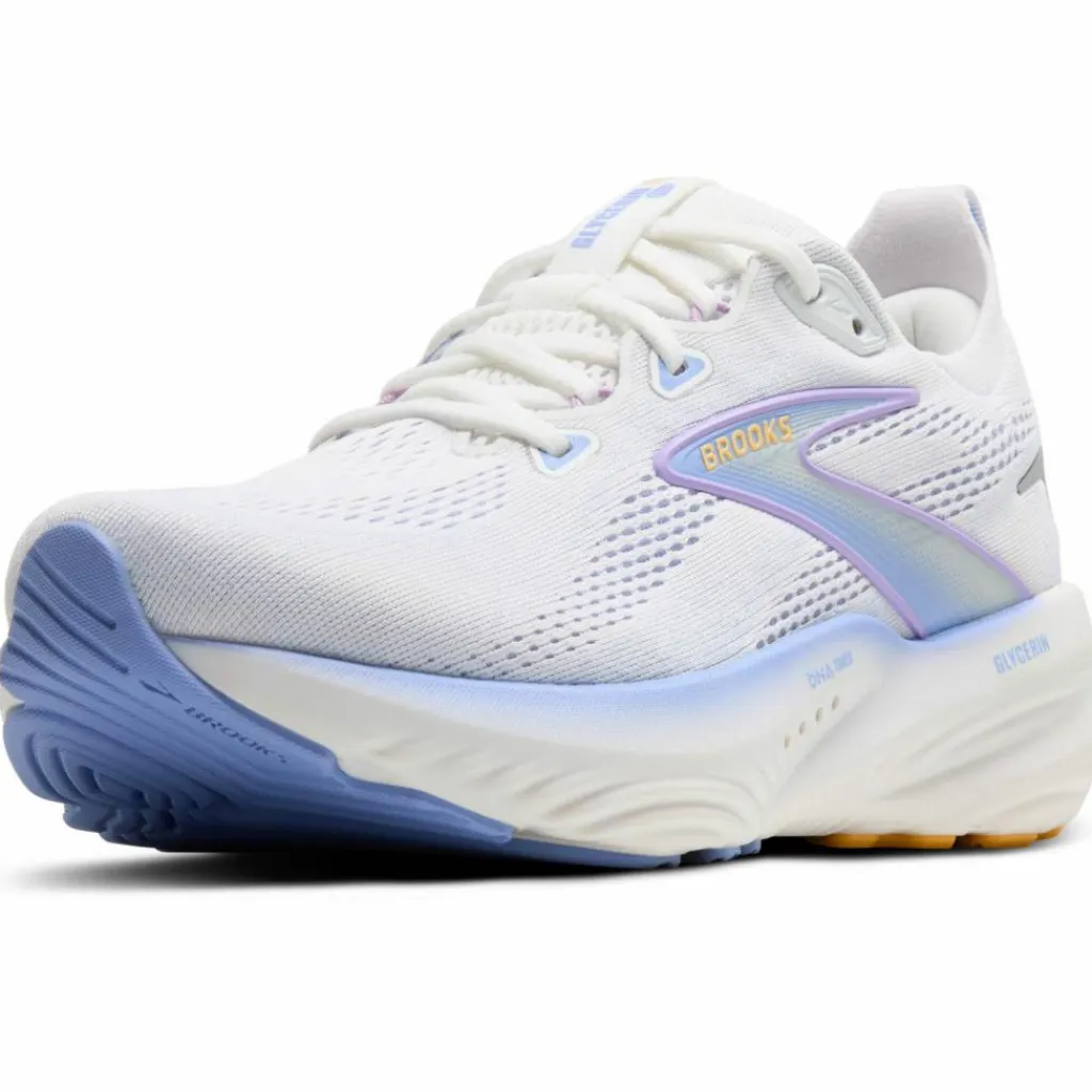 Brooks Laufen|Laufschuhe<· Glycerin 22 white-blue heron-apricot