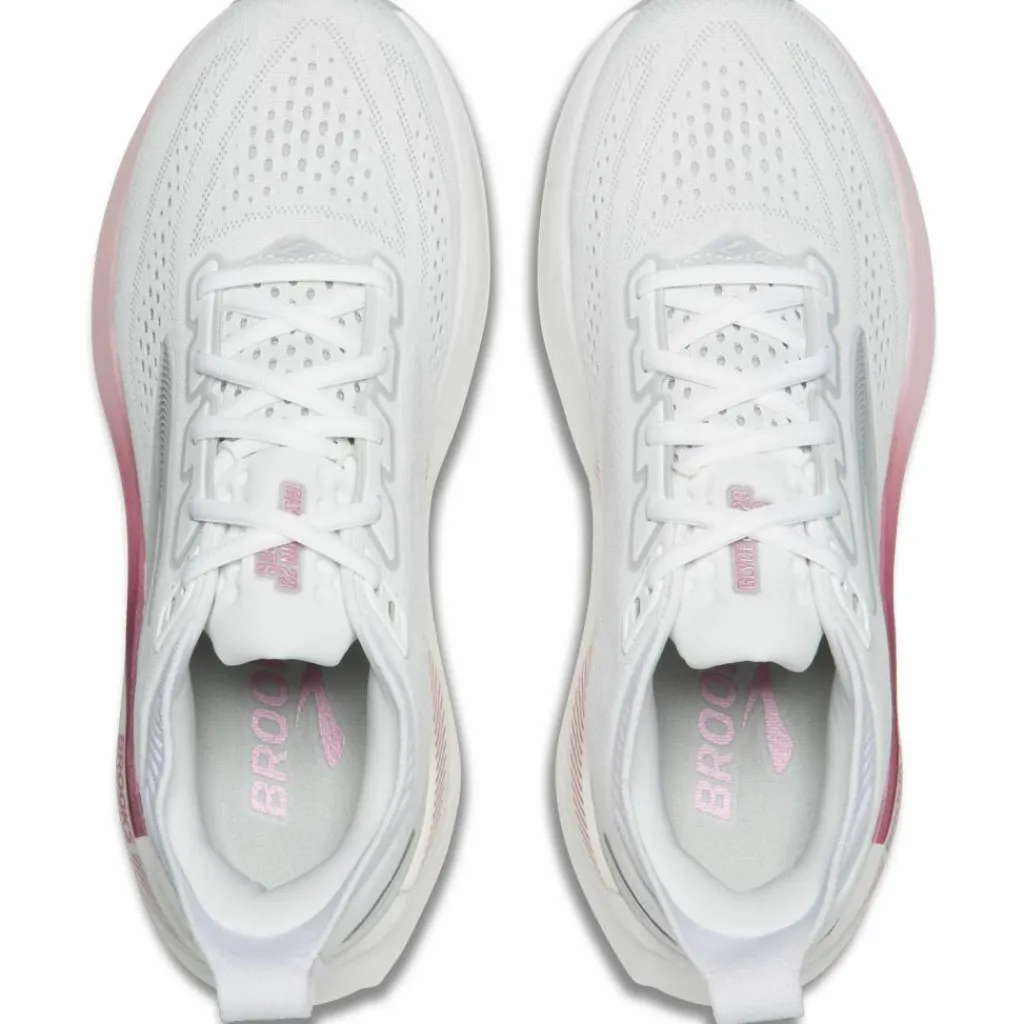 Brooks Laufen|Laufschuhe<· Glycerin GTS 23 white-harbor mist-metallic