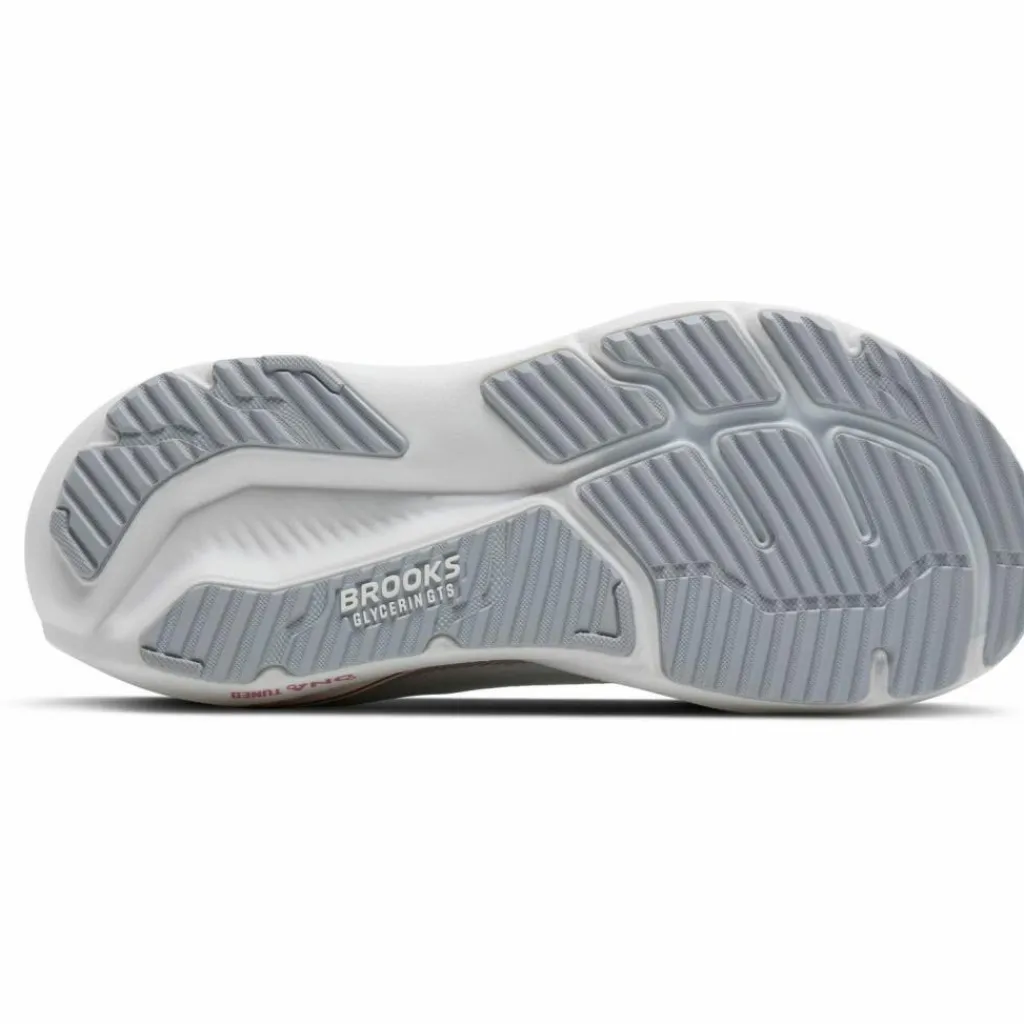 Brooks Laufen|Laufschuhe<· Glycerin GTS 23 white-harbor mist-metallic