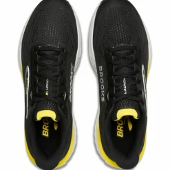 Brooks Laufen|Laufschuhe<· Launch 12 black-cyber yellow-oyster