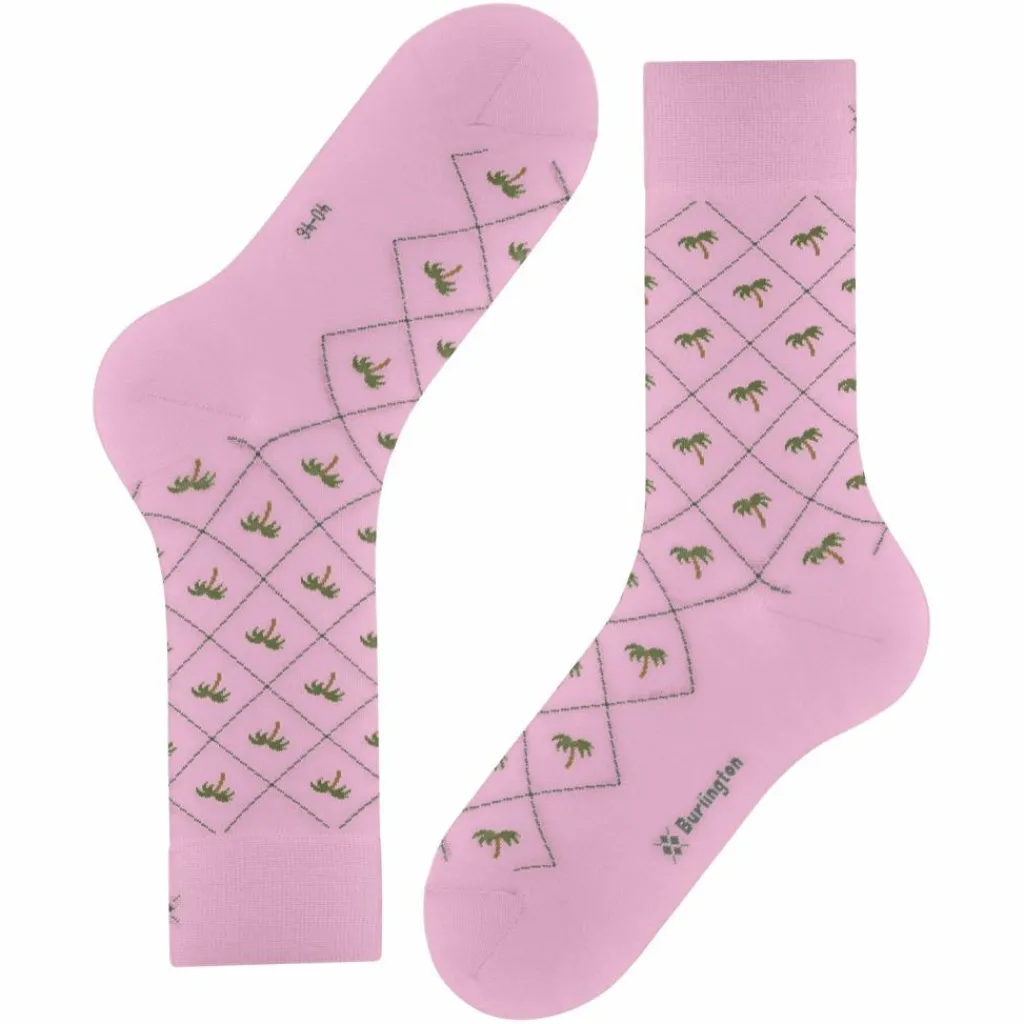 Burlington Socken<· Palm tree SO sporty-rose (8393)
