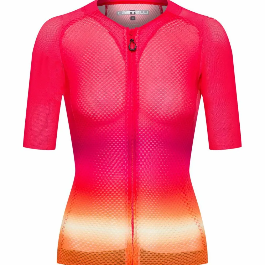 castelli Trikots<· Climbers 4.0 hibiscus-pink-ornge