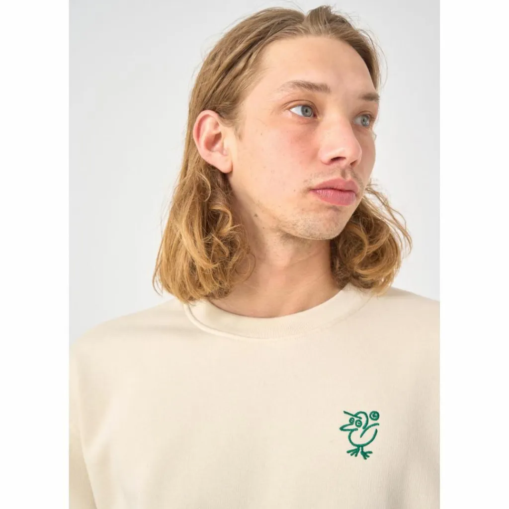 Cleptomanicx Pullover & Sweats<· Sketch Gull Raw Undyed