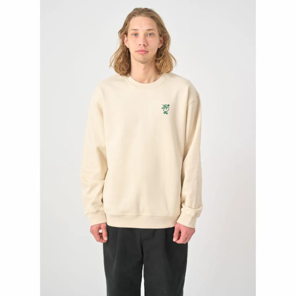 Cleptomanicx Pullover & Sweats<· Sketch Gull Raw Undyed