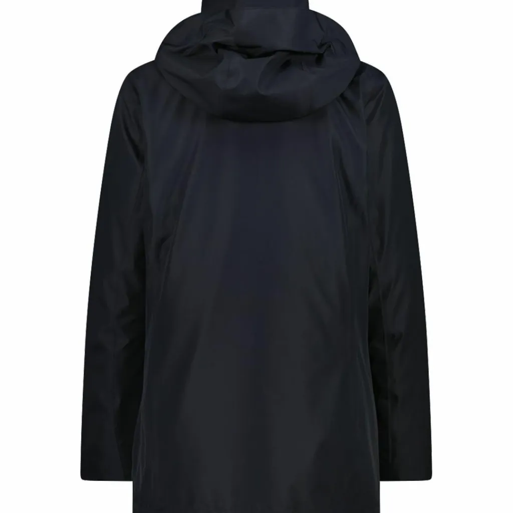 CMP Winterjacken<· LONG JACKET ZIP HOOD DETACHAB Schwarz011