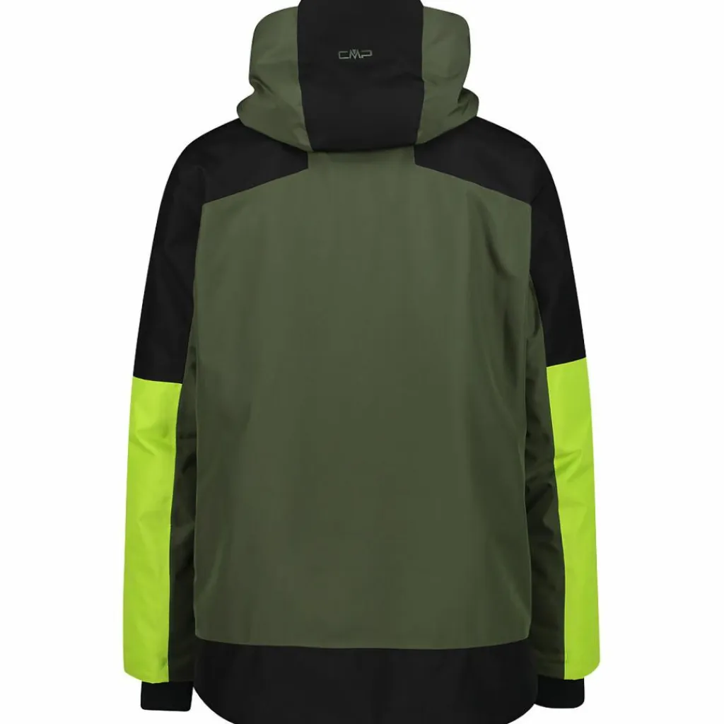 CMP Übergangsjacken<· M JACKET FIX HOOD PL PONGEE JACQUARD+TPU Grün