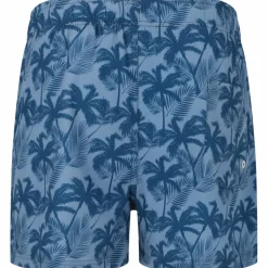 Cruz Schwimmen<· Werner Print 3609 Blue Palm tree