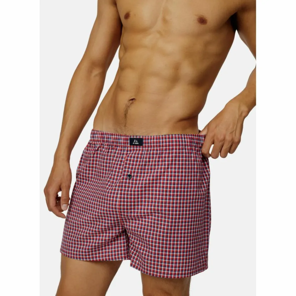 DANISH ENDURANCE Unterwäsche<· American Boxers blue/red mix