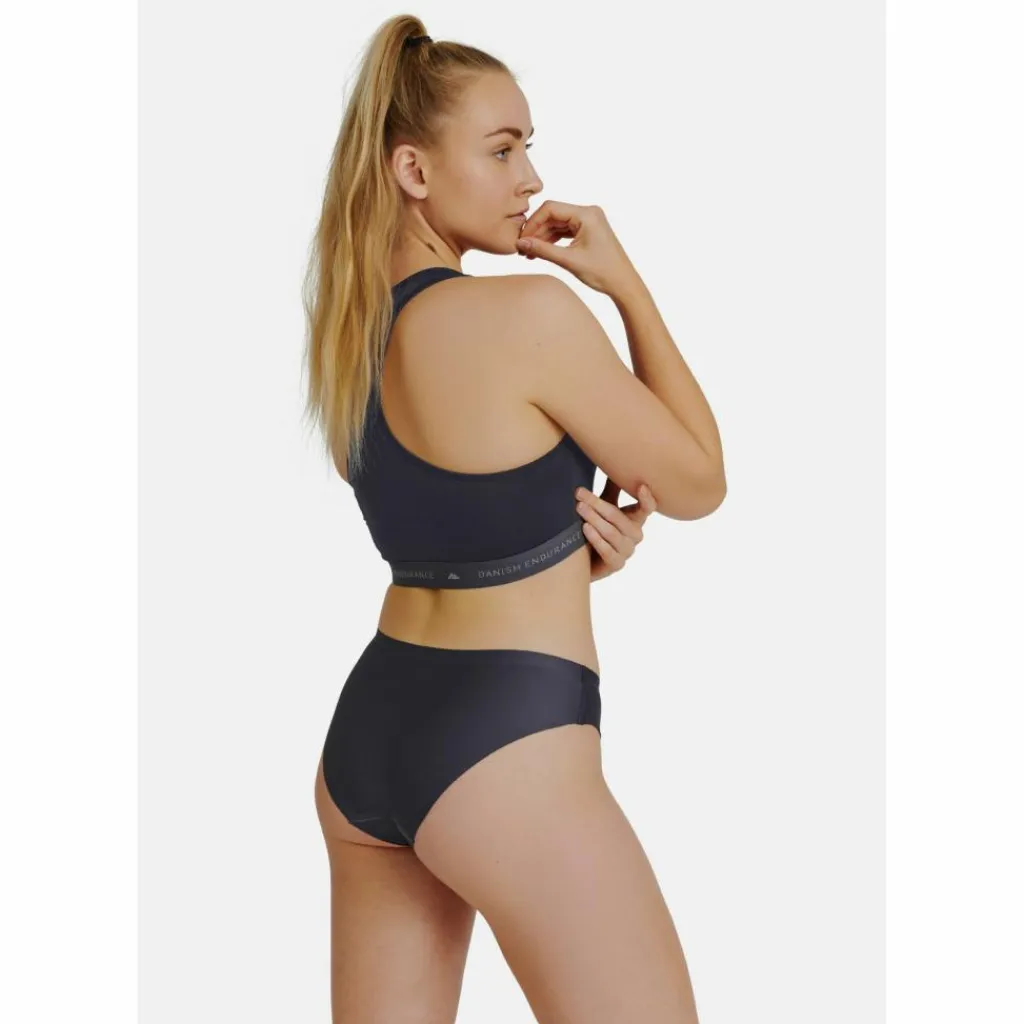 DANISH ENDURANCE Unterwäsche<· Invisible Bikini Slip black/grey/pink