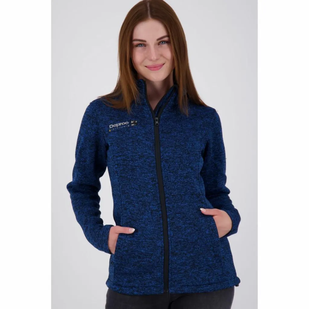 DEPROC active Fleecejacken<· ELKFORD WOMEN blau