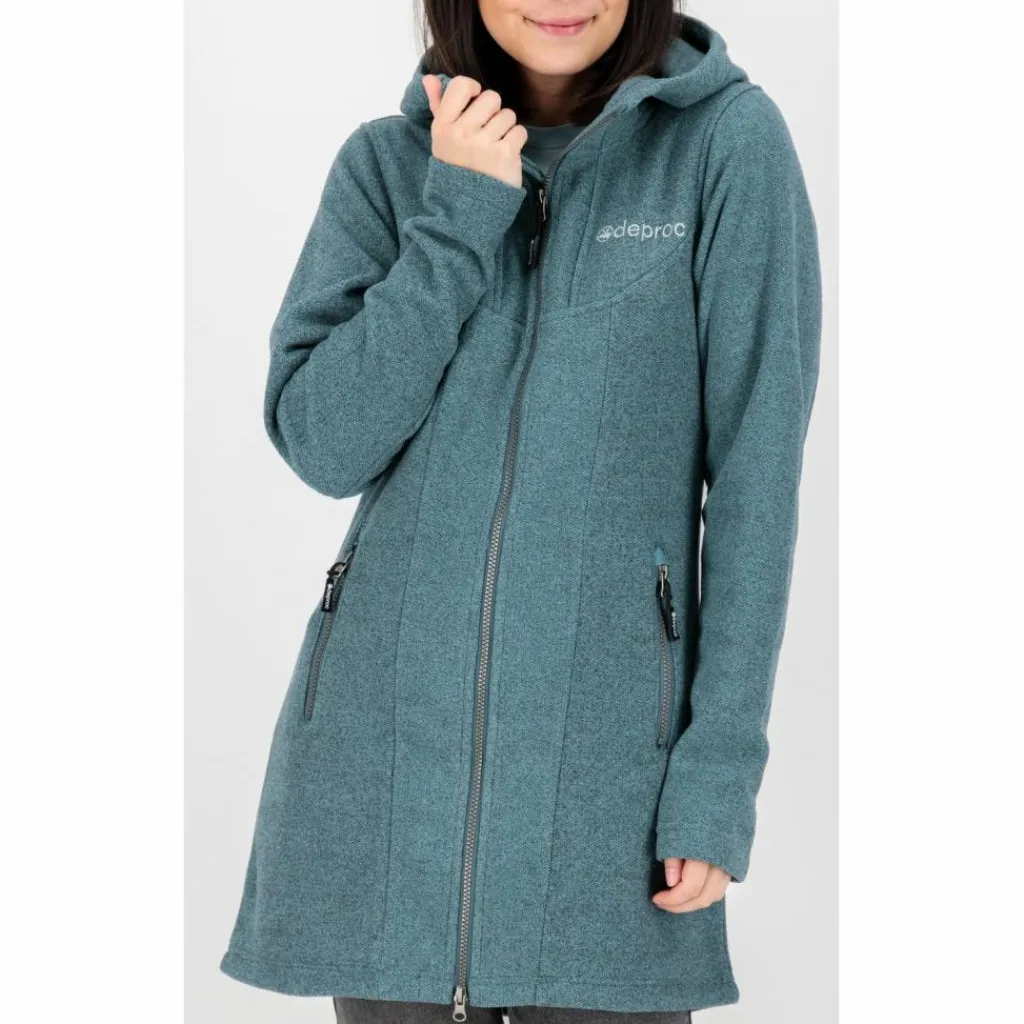DEPROC active Fleecejacken<· GLORY APRIL blau