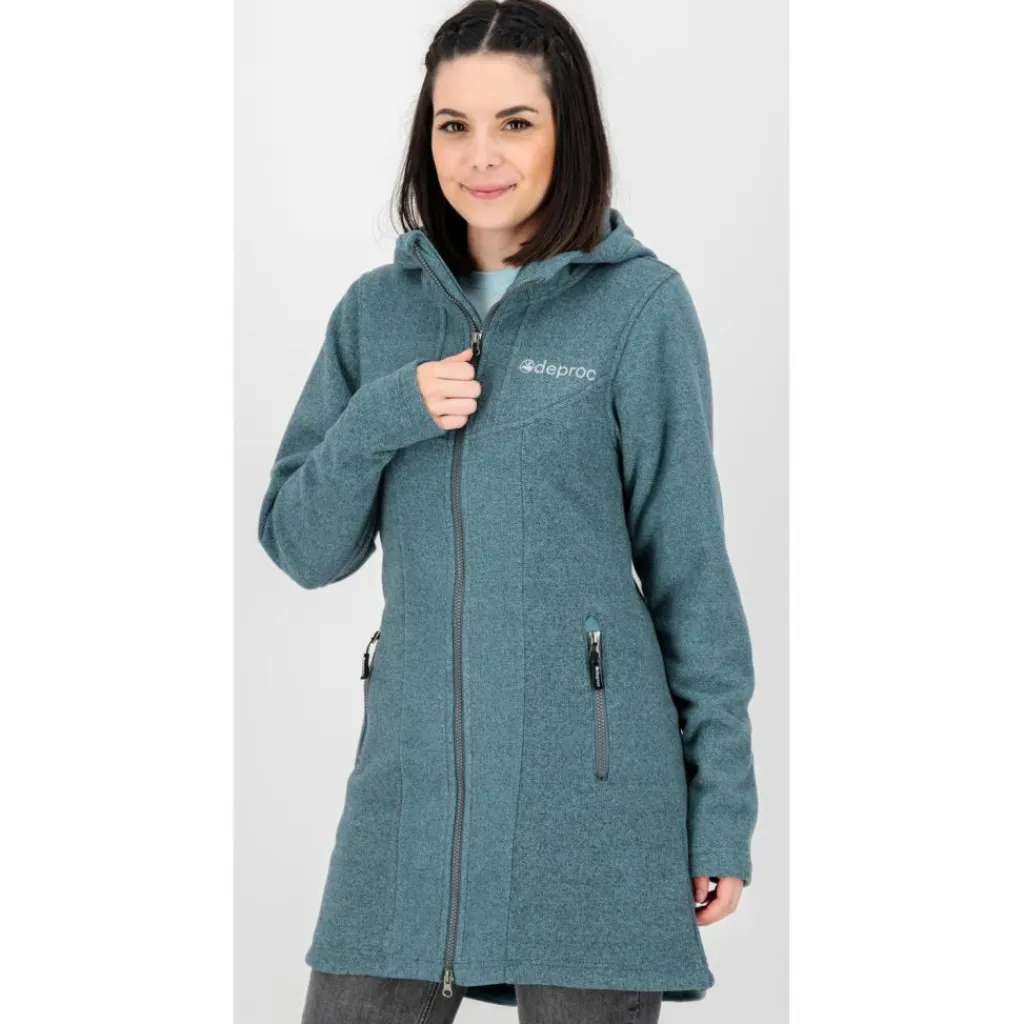 DEPROC active Fleecejacken<· GLORY APRIL blau