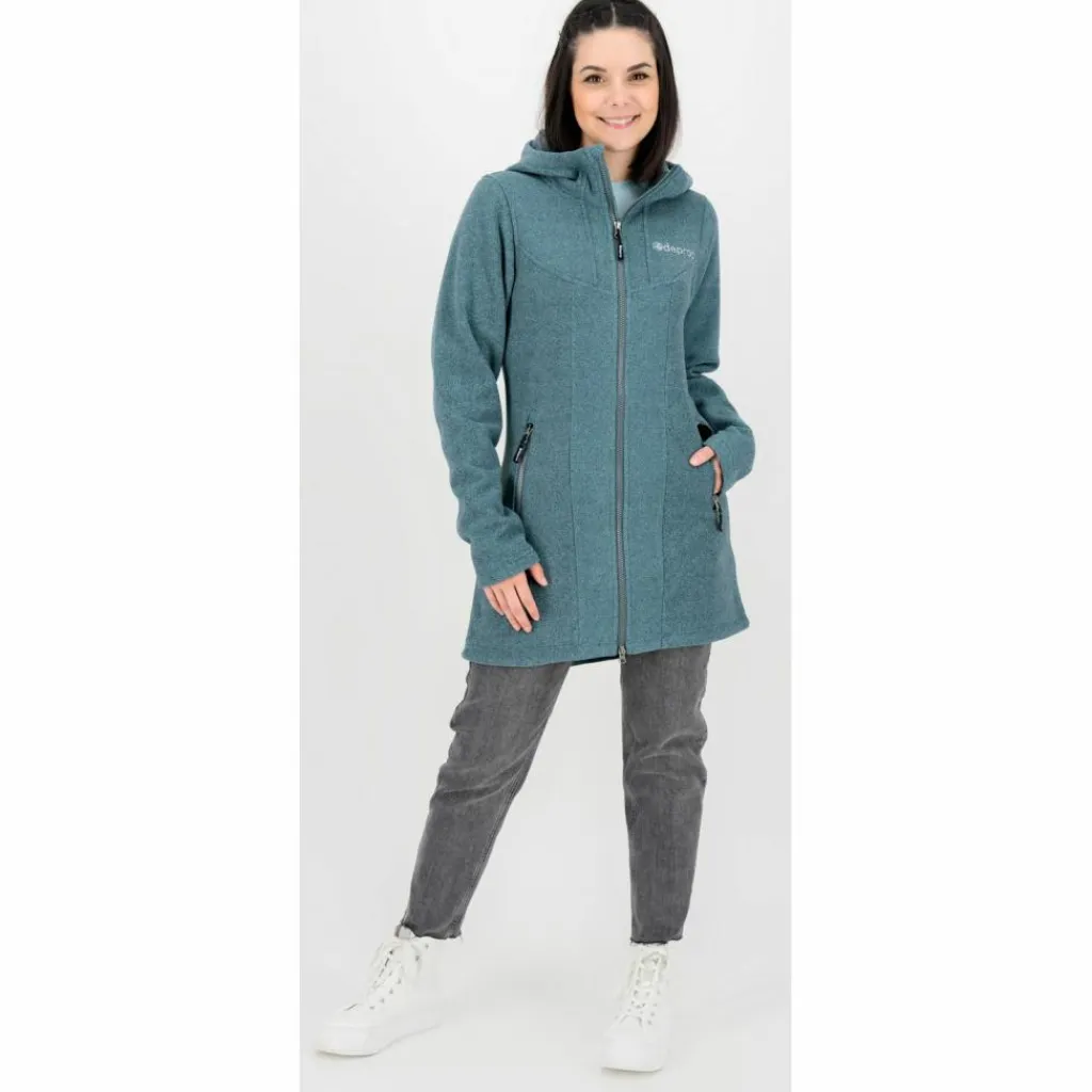 DEPROC active Fleecejacken<· GLORY APRIL blau