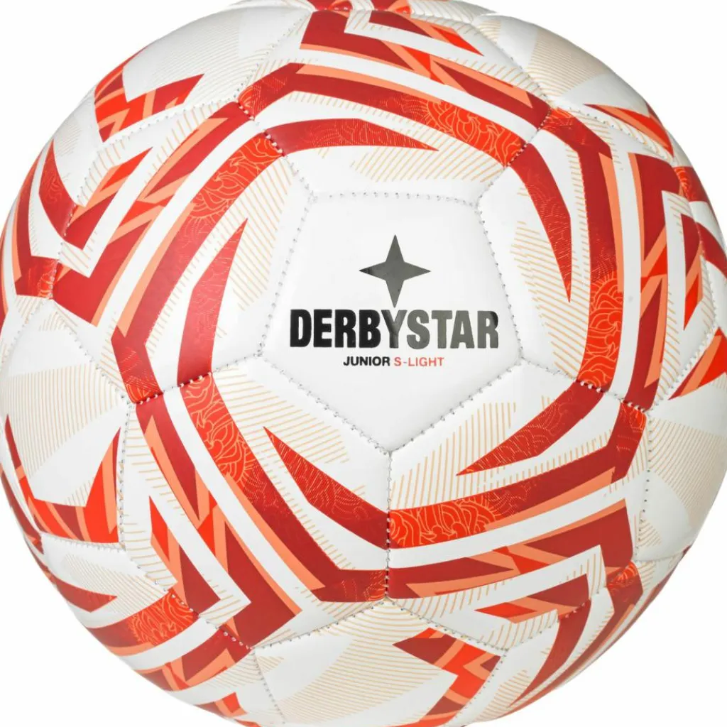 Derbystar Bälle<· Junior S-Light v25 weiß-rot